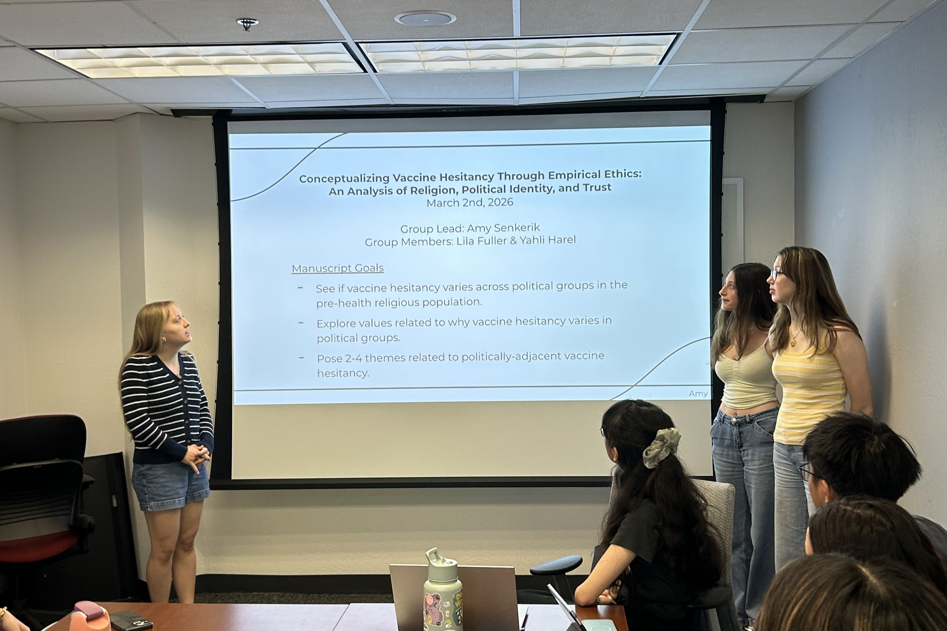 Research team working on the vaccine hesitancy project